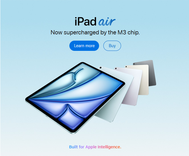 iPad Air - Now supercharged by the M3 chip